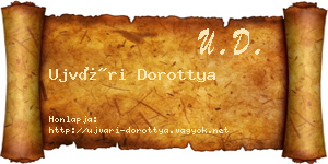 Ujvári Dorottya névjegykártya