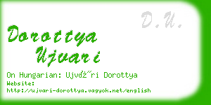 dorottya ujvari business card